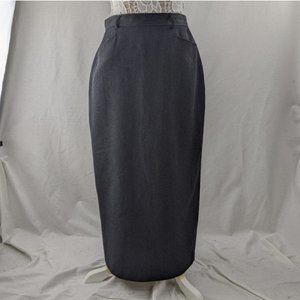 [ Embassy Row Petites ] Pure Wool Pencil Skirt